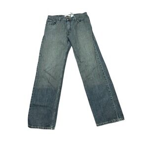 Levi Strauss Signature Mens Straight Fit Jeans W34 L34 Blue Cotton Denim